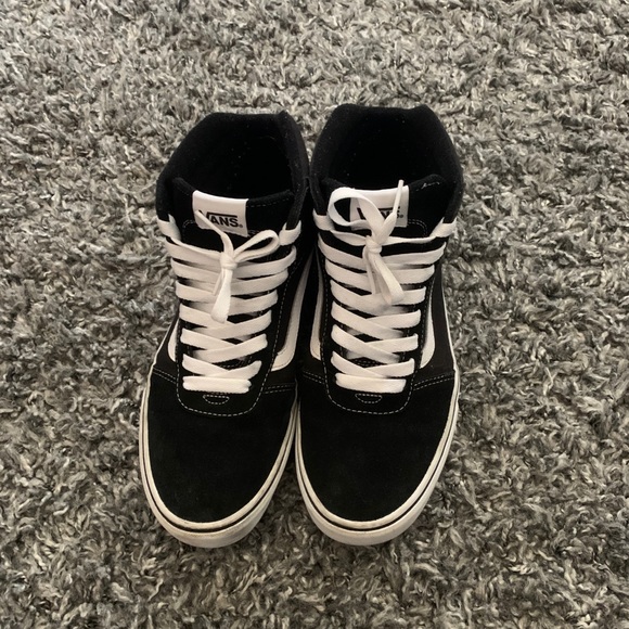 Black Old Skool High Top Vans - Picture 2 of 5